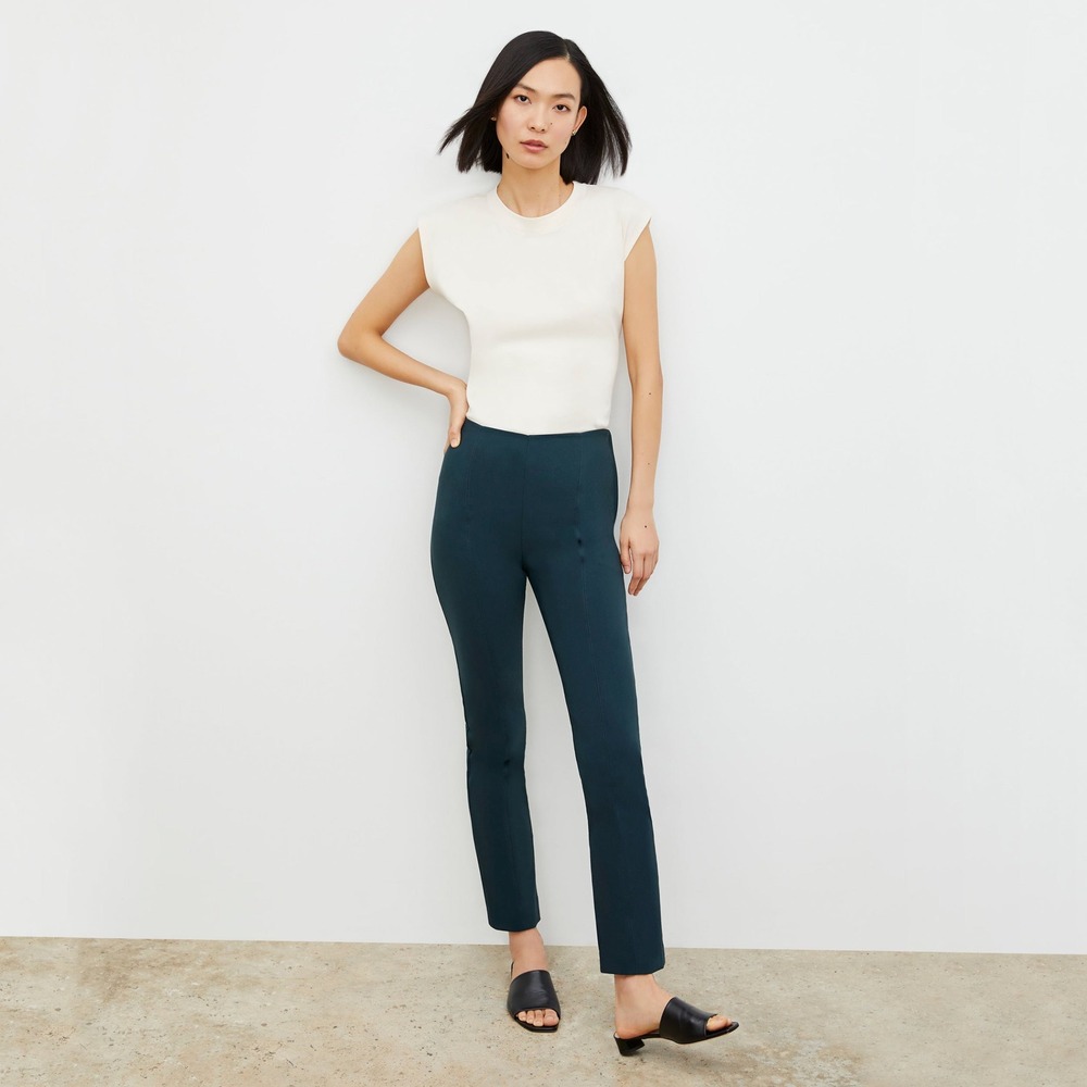 M.M. LaFleur Foster Cigarette Pants‎ Deep Sea Size 0 Power Stretch Workwear